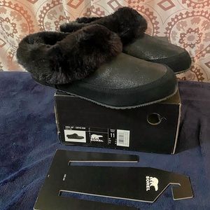 Sorrel Go Coffee run slippers in Black